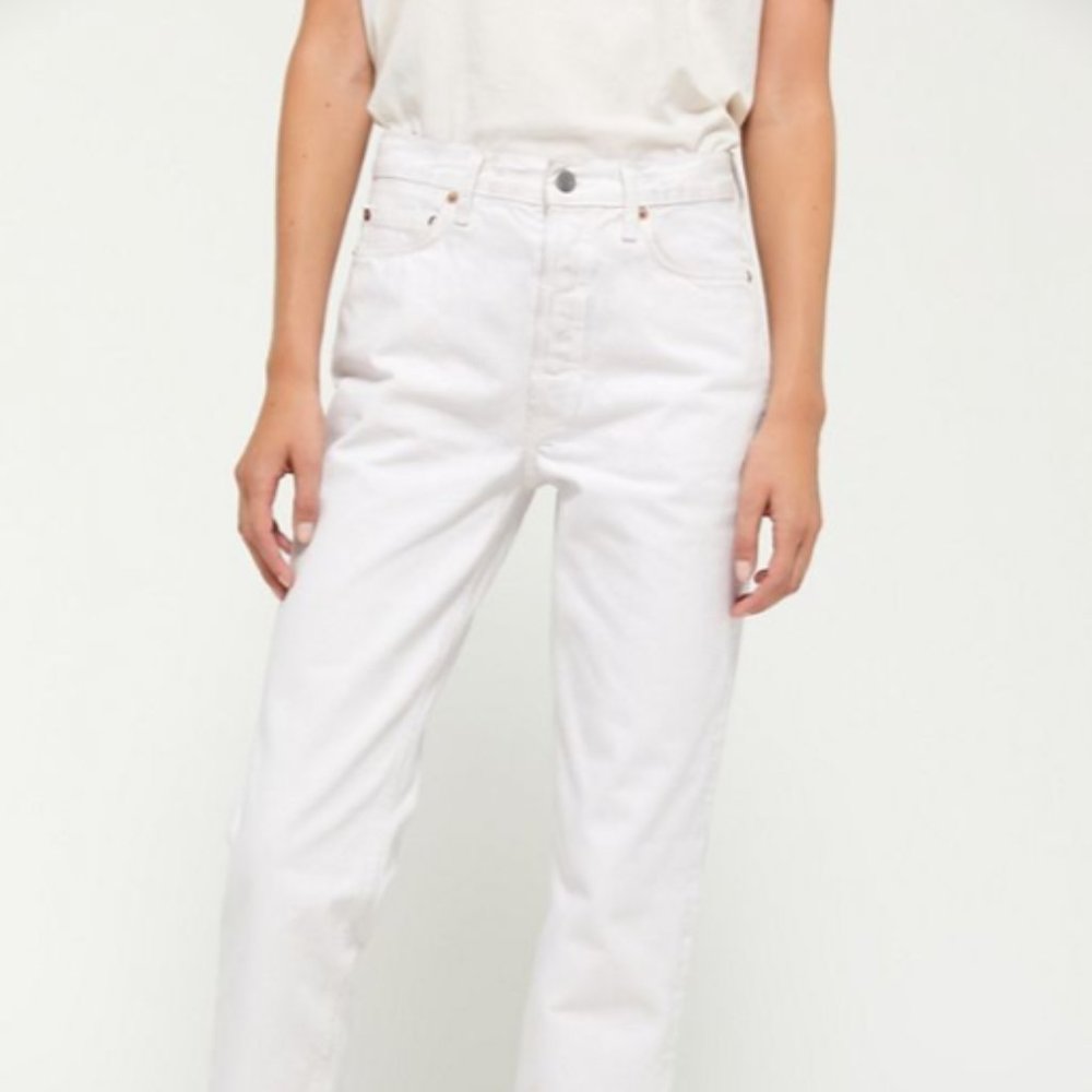 BDG Premium High-Waisted Straight Leg Jean, Ivory